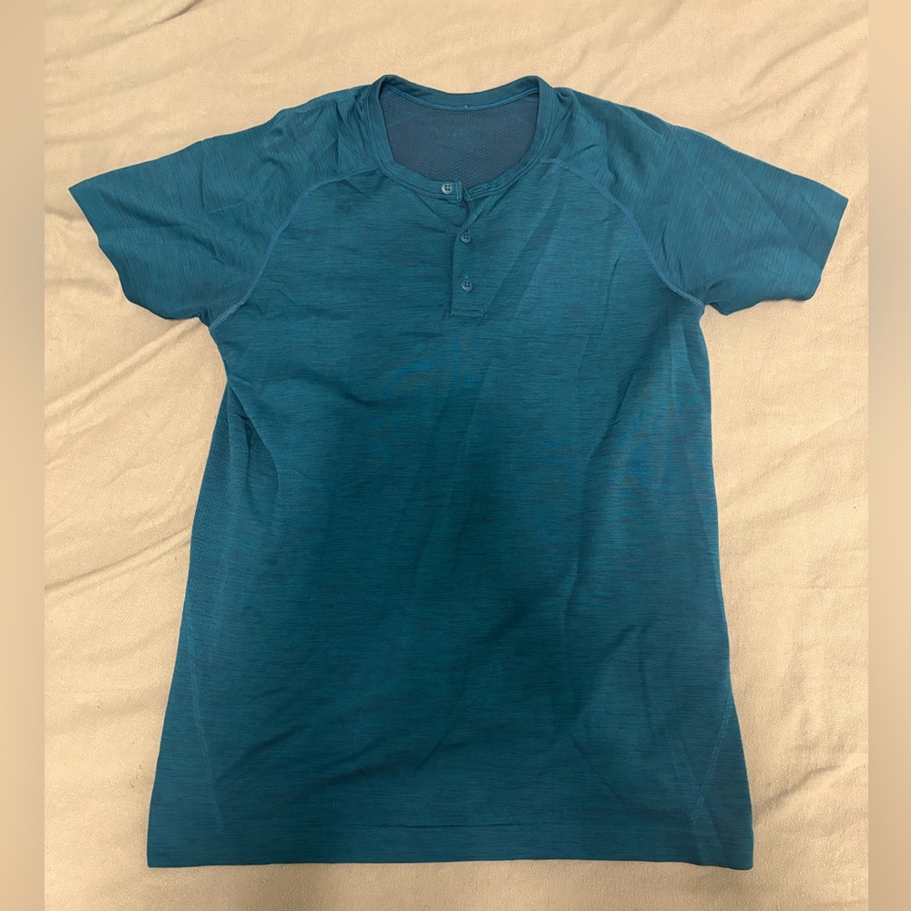 Lululemon Metal Vent Tech Henley Shirt Mens